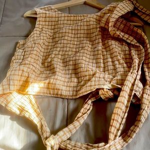 Palamo Wool Wrap Crop Top